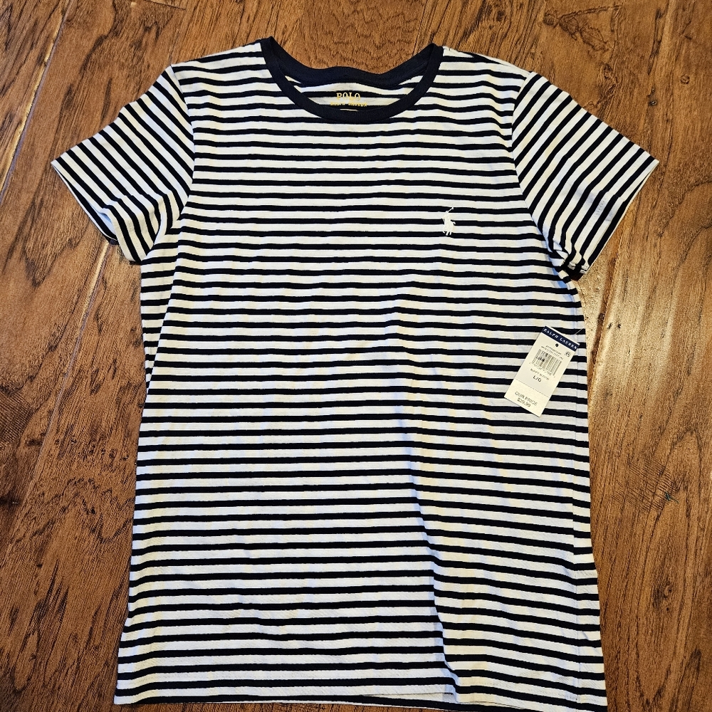 Polo Ralph Lauren Womens Polo Ralph Lauren large Pony Navy/Wh